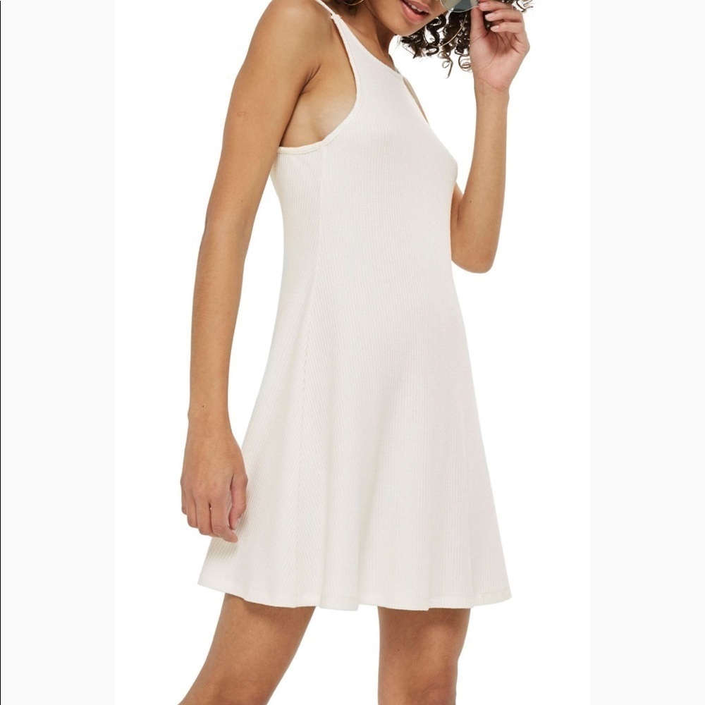 TopShop Scoop Back Ribbed Minidress - Picture 1 of 5